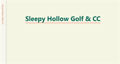 Desktop Screenshot of golfsleepyhollow.com